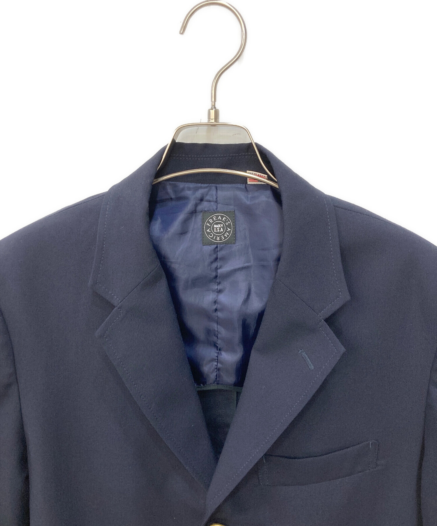 FREAK'S America ネイビー テーラードジャケット 中古・古着通販】FREAK'S AMERICA (フリークス アメリカ) 金釦