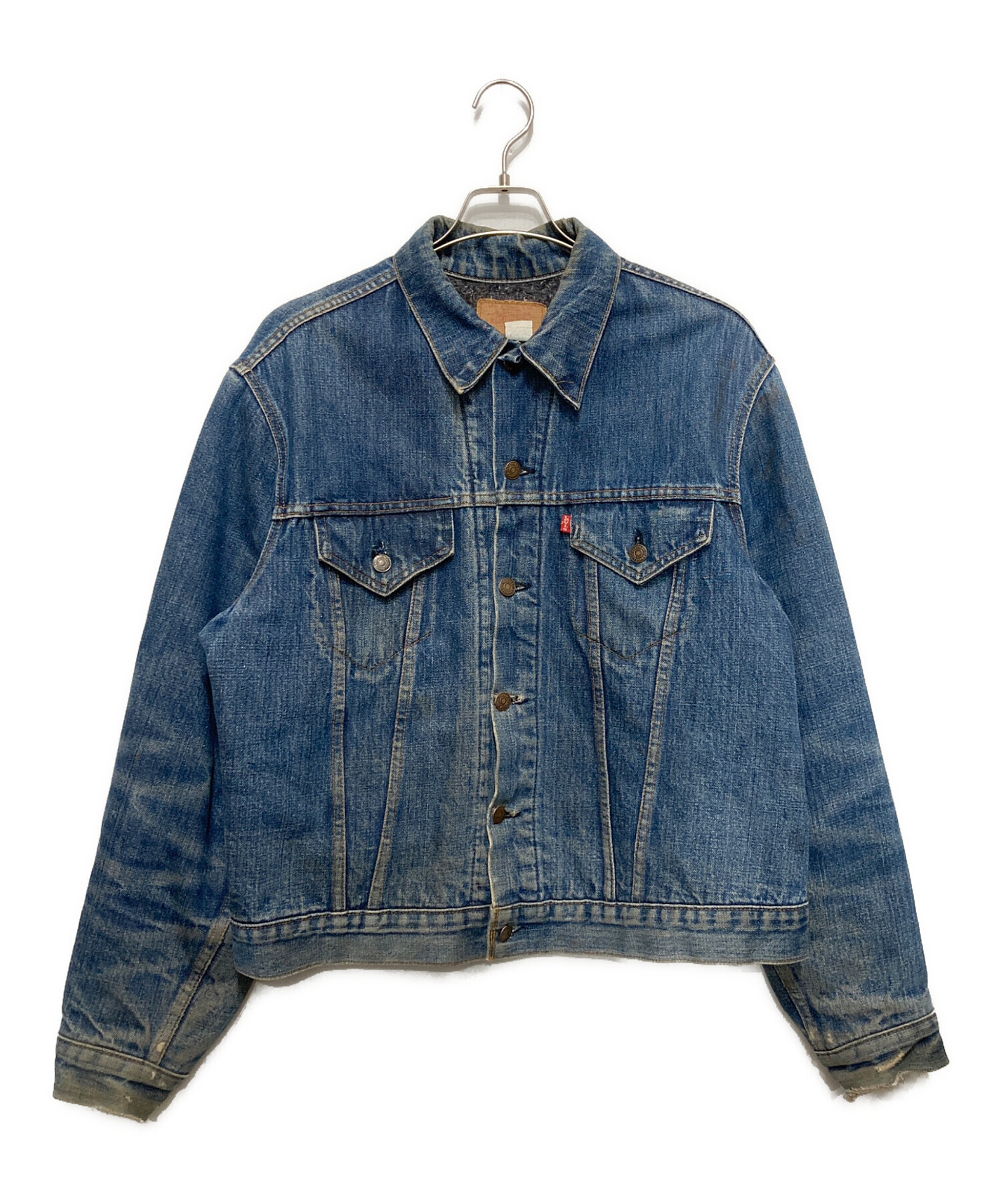 激レア Levi's 70's デニムジャケット 裏ブランケット ボーイズサイズ 中古・古着通販】LEVI'S (リーバイス) 裏地ブランケットデニム