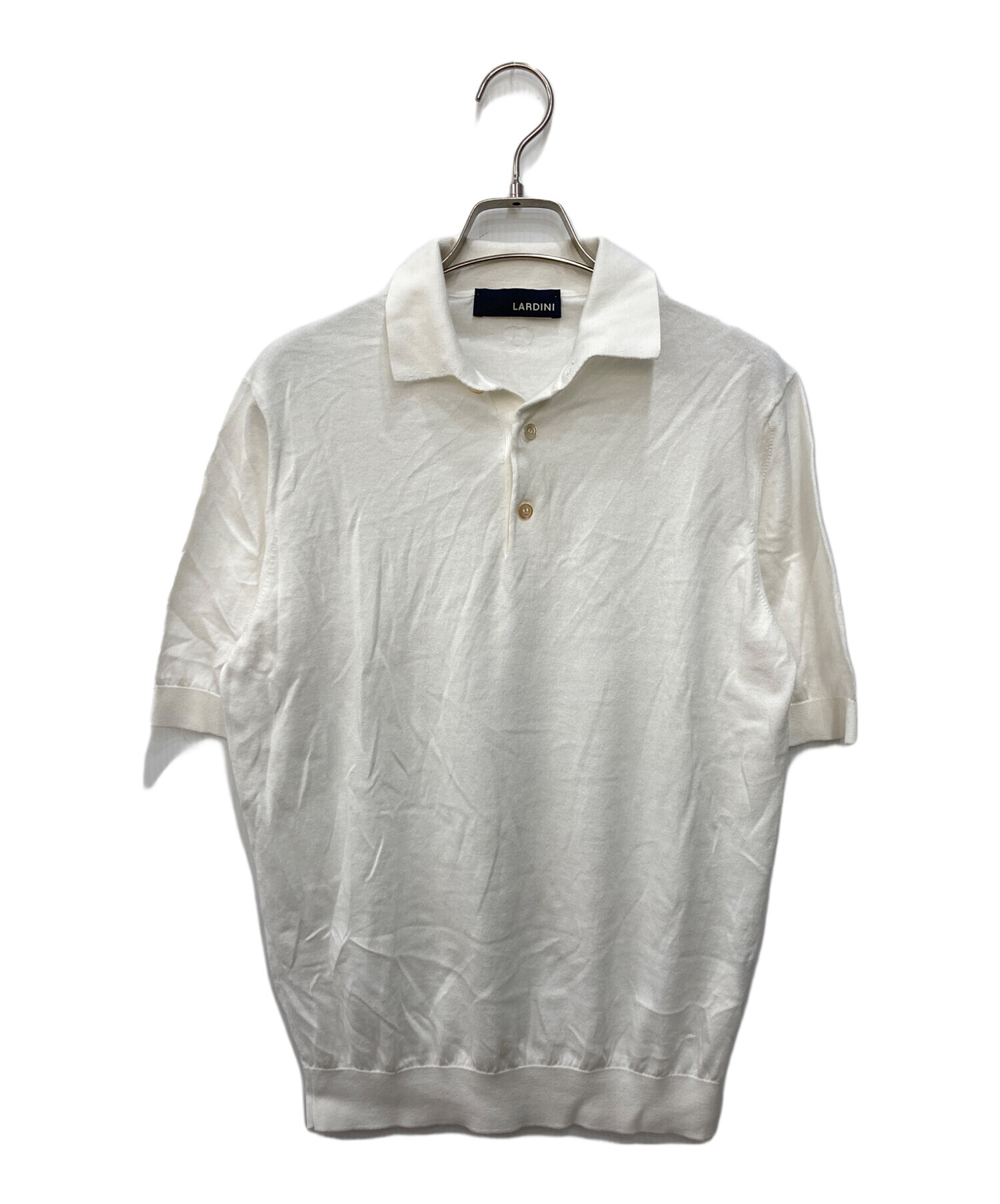 中古・古着通販】LARDINI (ラルディーニ) ポロシャツ ホワイト サイズ 