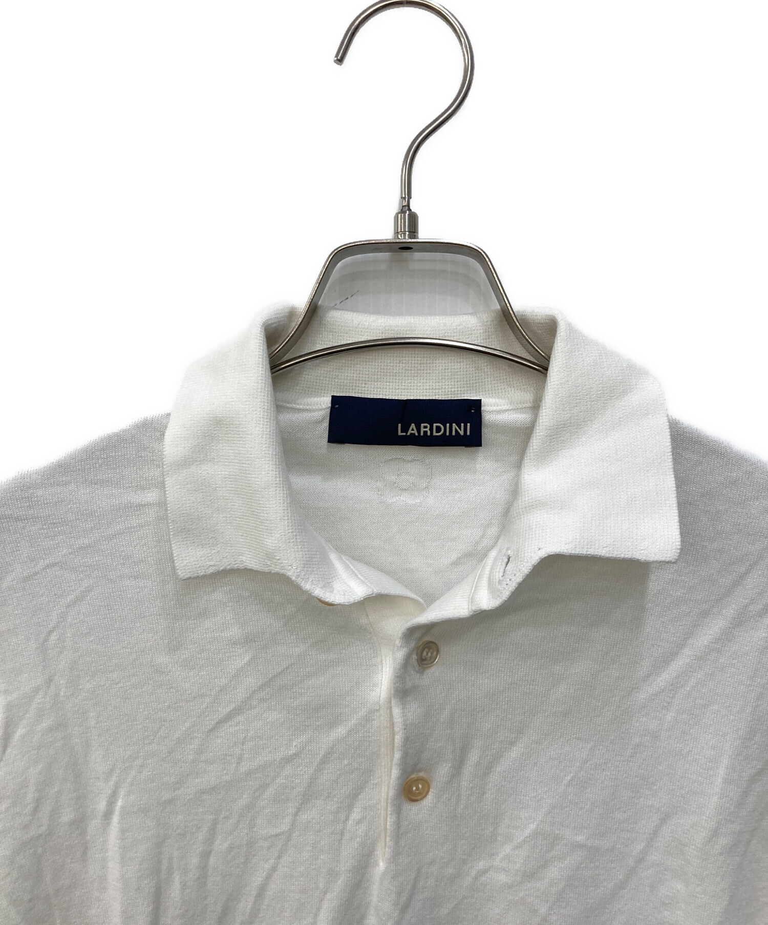中古・古着通販】LARDINI (ラルディーニ) ポロシャツ ホワイト サイズ 