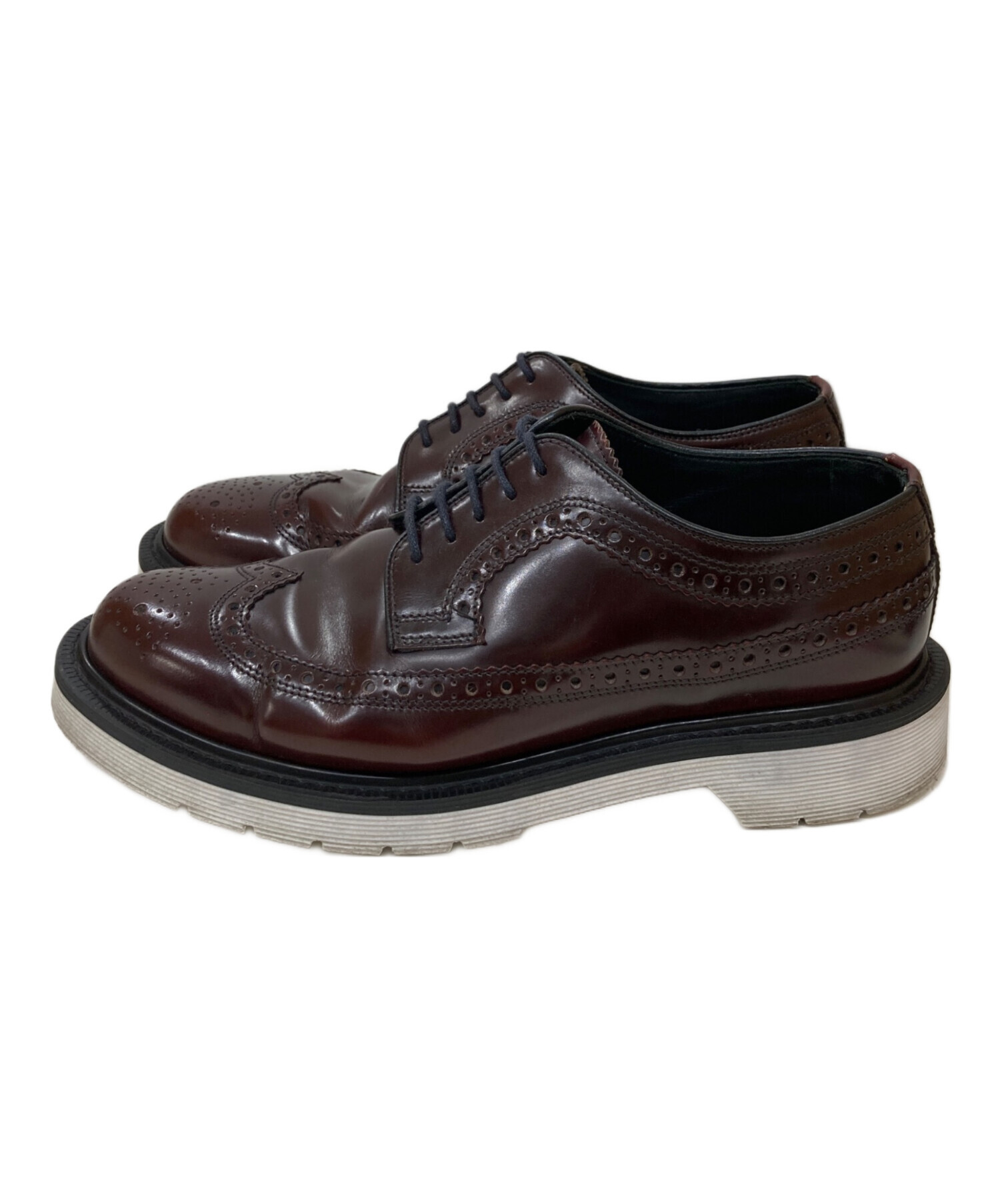 中古・古着通販】LOAKE (ローク) ウィングチップシューズ ブラウン