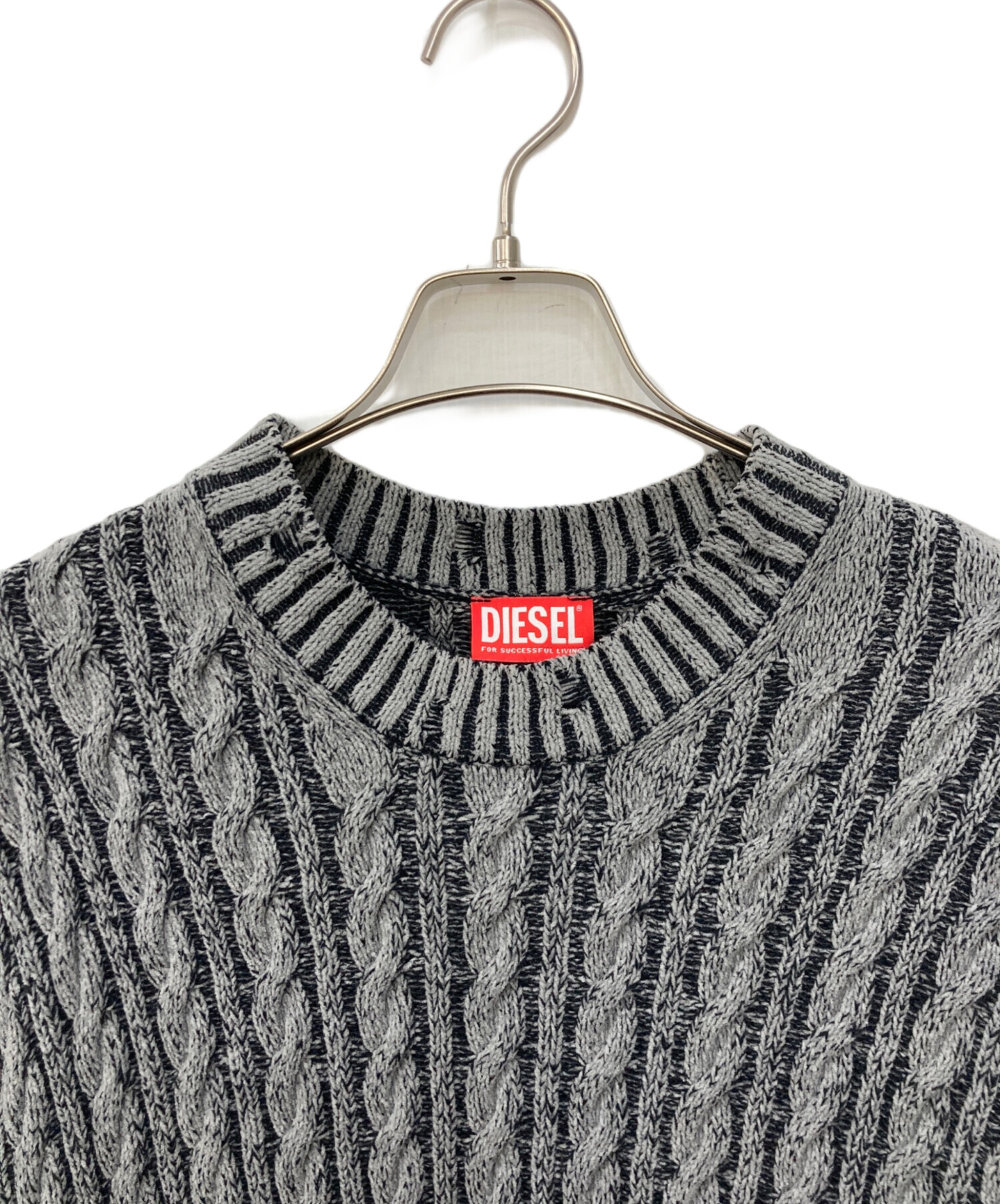 中古・古着通販】DIESEL (ディーゼル) M-PANTESSE ケーブルニット 