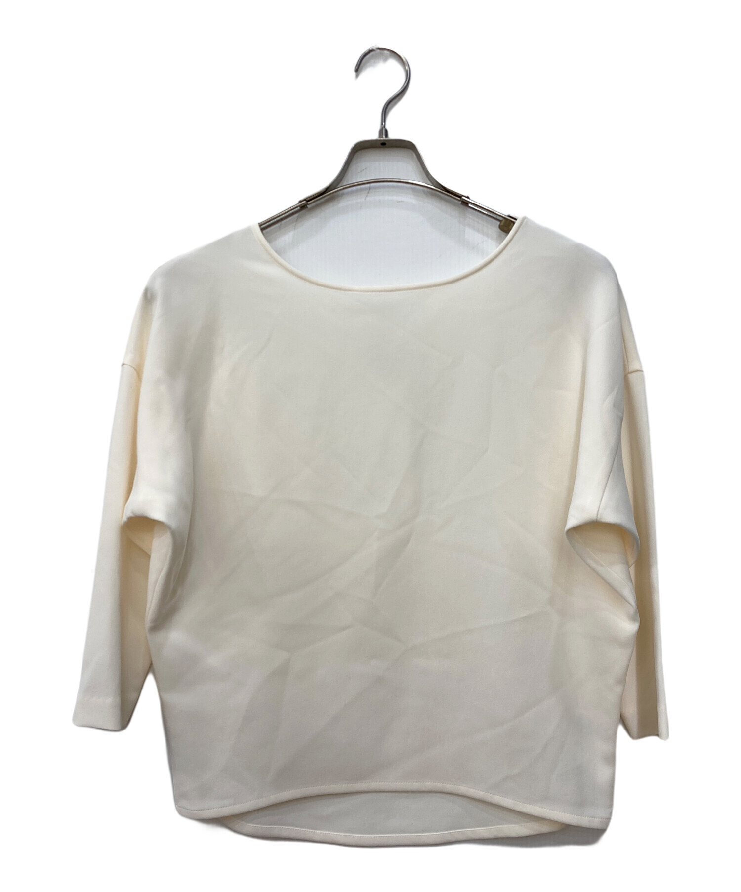 soéju ホワイト コクーンブラウス8分袖 soéju ホワイト コクーン