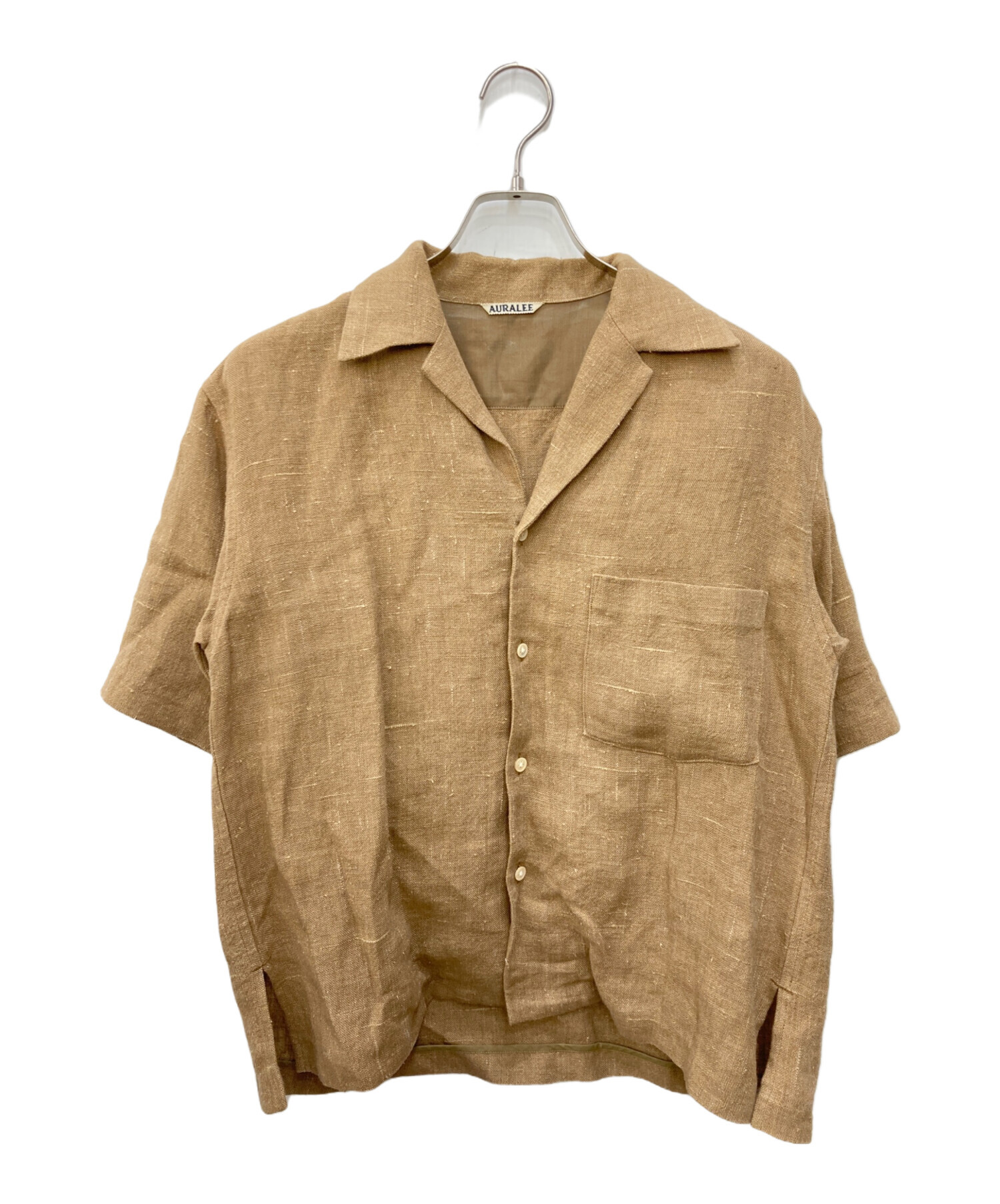 TWEED SHIRT オーラリー　ツィードシャツ 美品 オーラリー ツイード長袖シャツ HOMESPUN TWEED SHIRT A24AB03HT