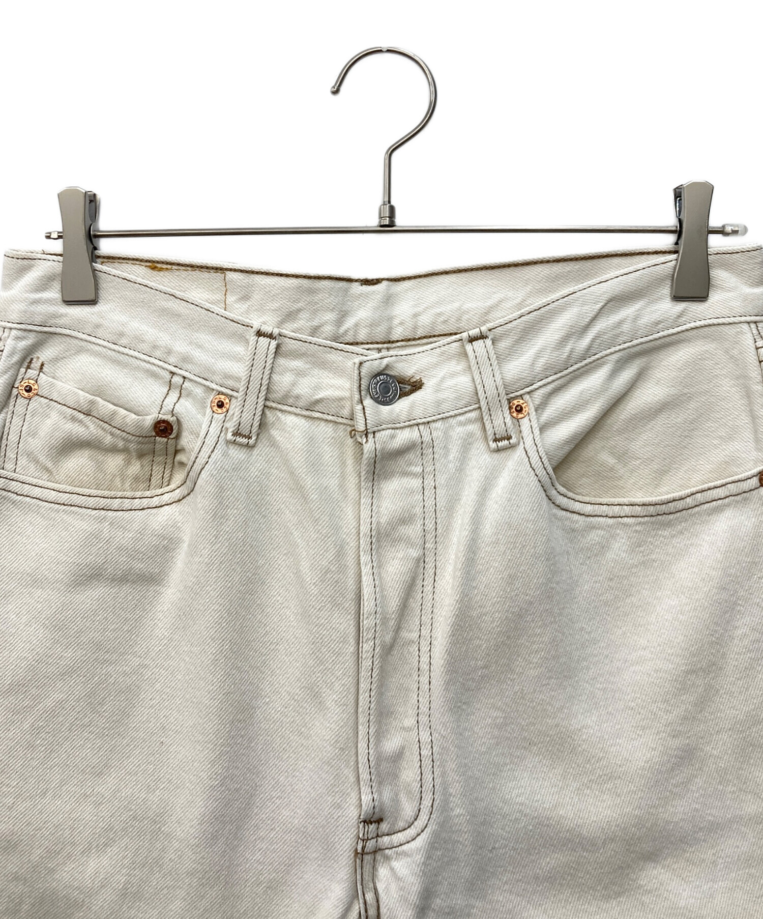 中古・古着通販】LEVI'S (リーバイス) 501デニムパンツ アイボリー