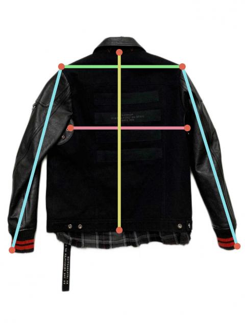中古・古着通販】DIESEL (ディーゼル) J-YUKI レザー切替ジャケット