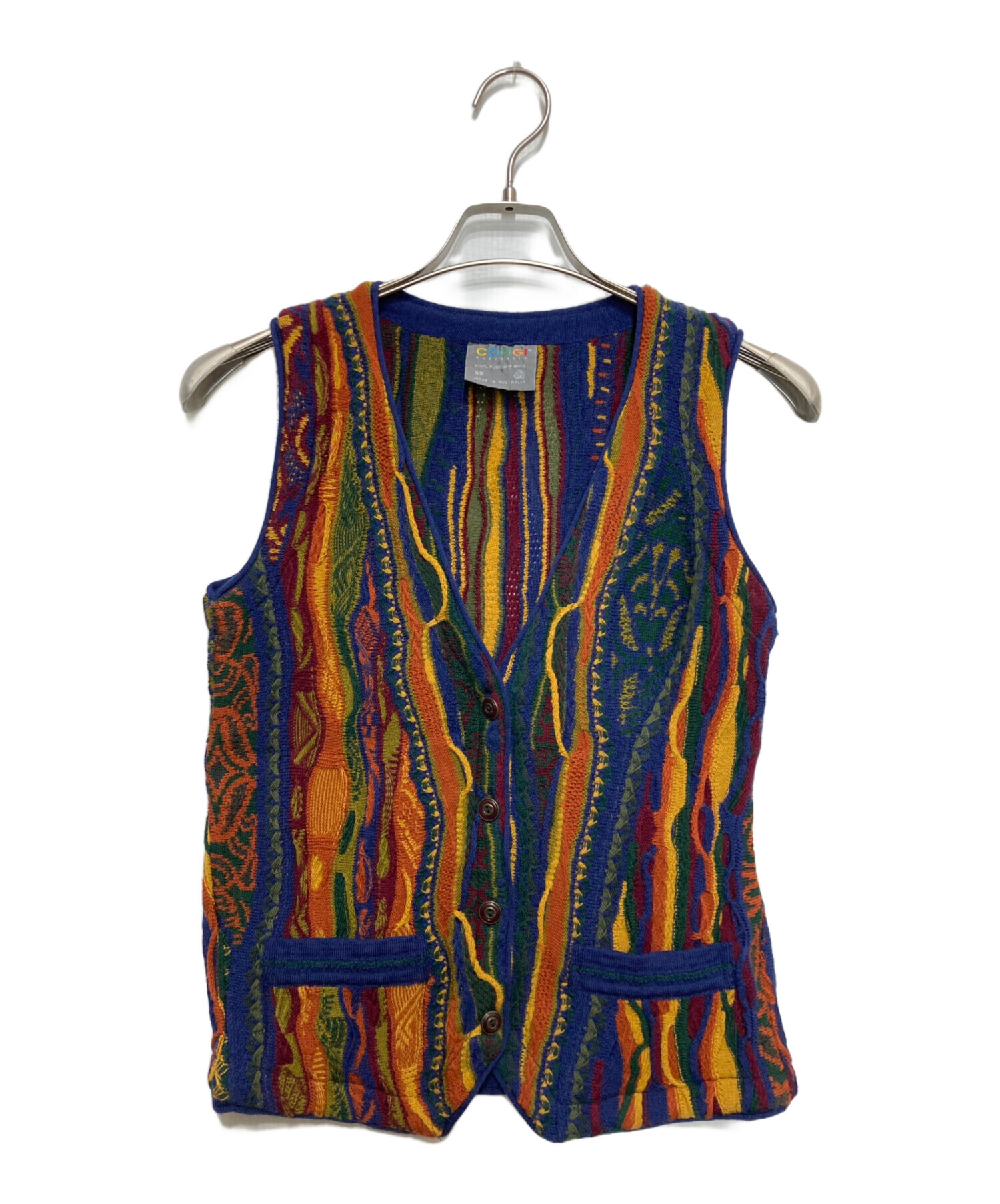 p*)様 COOGI クージー 3D ニットベスト 新品未着用品 中古・古着通販】Coogi (クージー) 3Dニットベスト マルチカラー