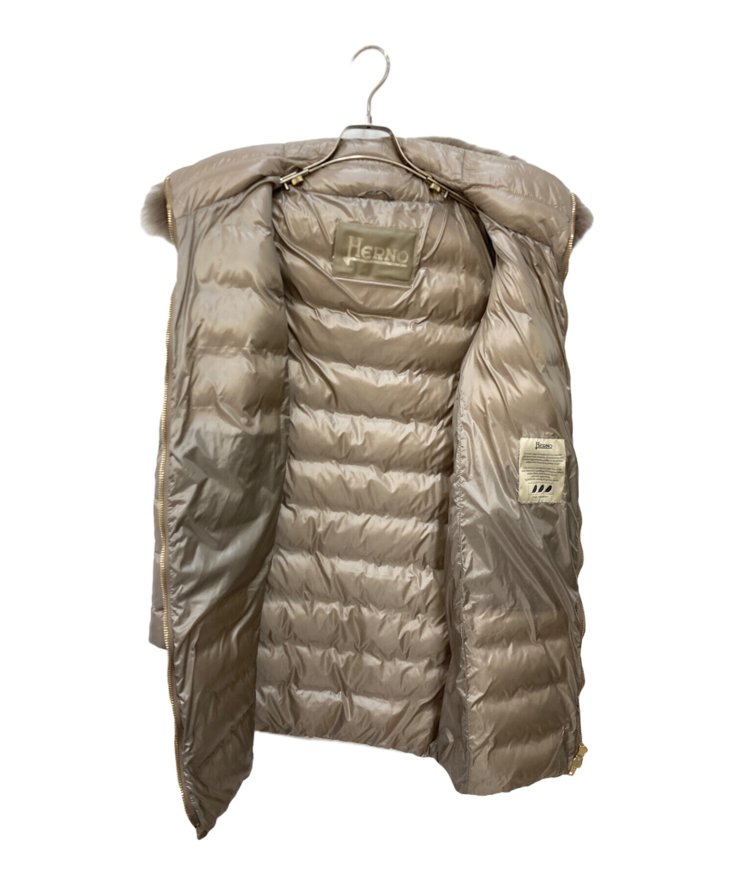 中古・古着通販】HERNO (ヘルノ) ホワイトフォックスファーダウン