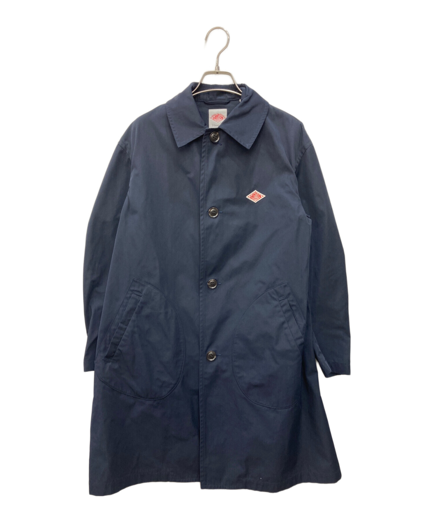 DANTON ネイビー ステンカラーコート ダントン] BC☆DANTON NYLON ステンカラーコート （ステンカラーコート