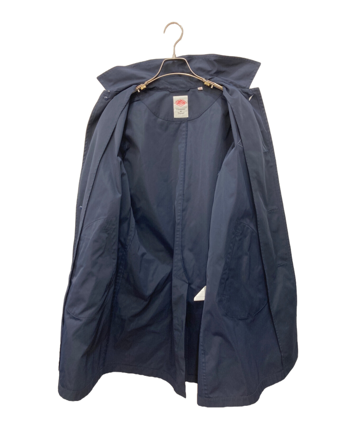 中古・古着通販】DANTON (ダントン) ステンカラーコート ネイビー