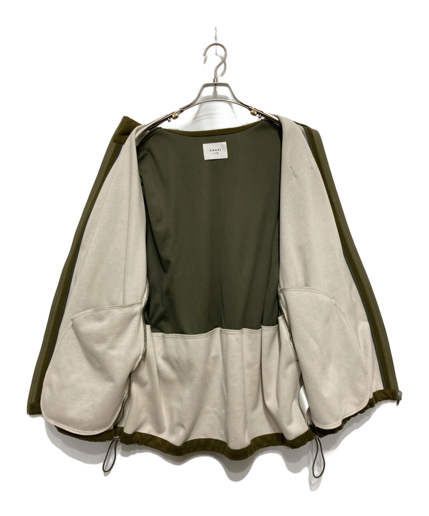 中古・古着通販】AMERI (アメリ) FLEECE BONDING ZIP BLOUSON グリーン