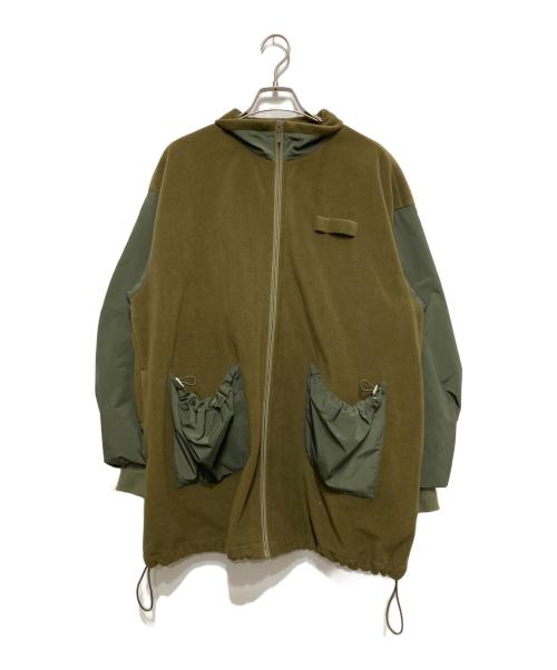 中古・古着通販】AMERI (アメリ) FLEECE BONDING ZIP BLOUSON グリーン