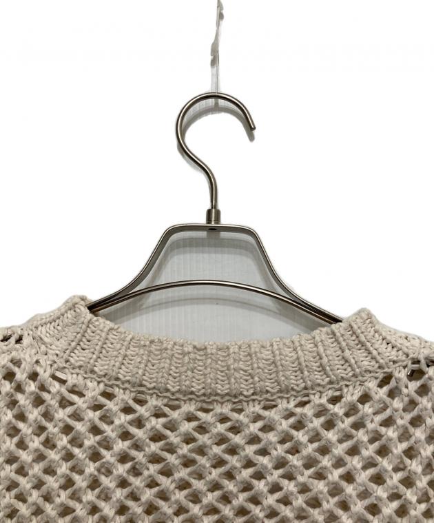 中古・古着通販】liyoca (リヨカ) メッシュ編みニット ベージュ サイズ