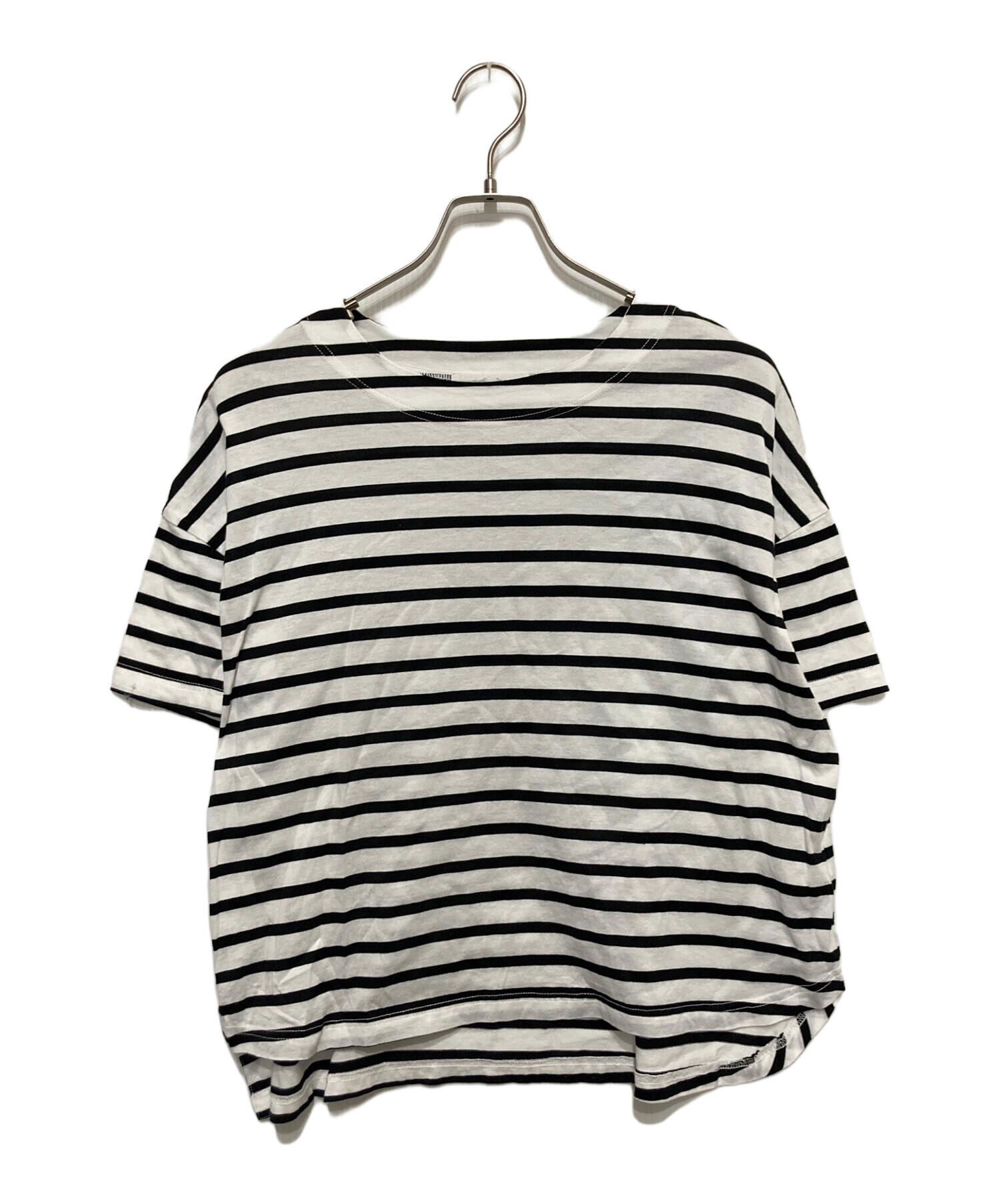 未使用近　ビアズリー　サイドボタンボーダーTシャツ　　FREE 中古・古着通販】BEARDSLEY (ビアズリー) サイドボタンボーダーT