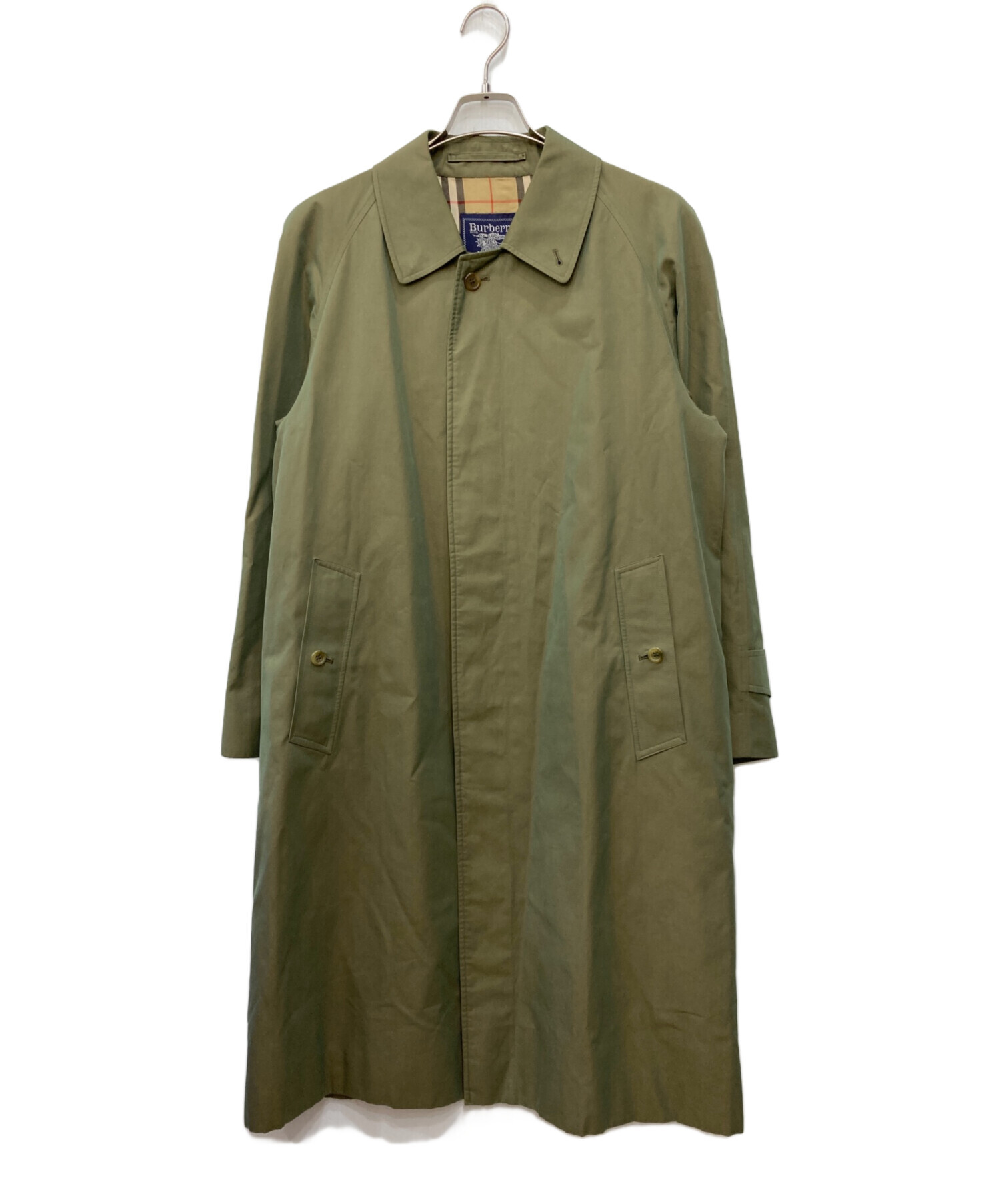 ✨BURBERRY バーバリー 玉虫色 ノバチェック ステンカラーコート✨ 中古・古着通販】Burberry's (バーバリーズ) 裏ノヴァチェック玉虫色