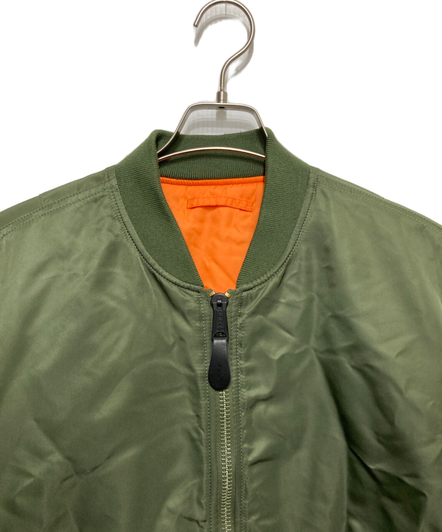 MA-1スタイルジャケット グリーン　リバーシブル　alpha アルファ　古着 中古・古着通販】ALPHA (アルファ) MA-1 CORE SPEC JACKET グリーン