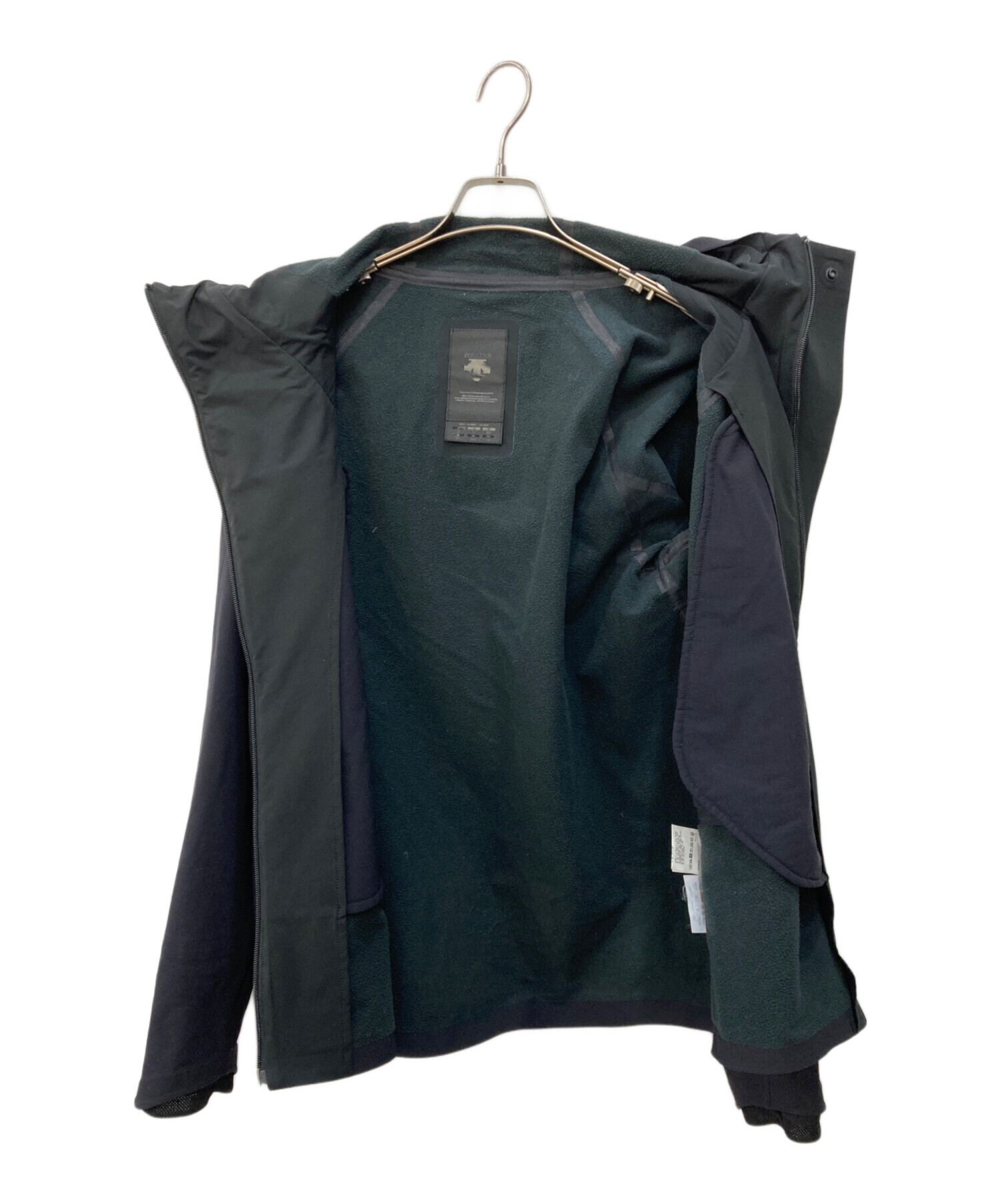 DESCENTE デサント ブルゾン（その他） メンズ 【古着】【中古】 中古・古着通販】DESCENTE (デサント) フリースジャケット ブラック