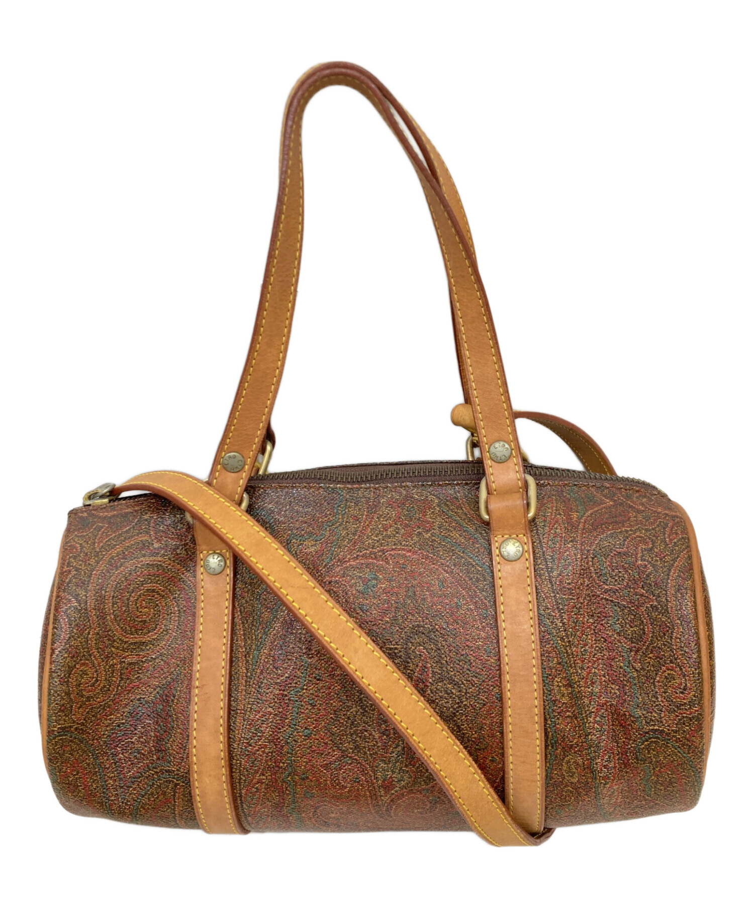 中古・古着通販】ETRO (エトロ) ペイズリー柄ミニボストンバッグ 