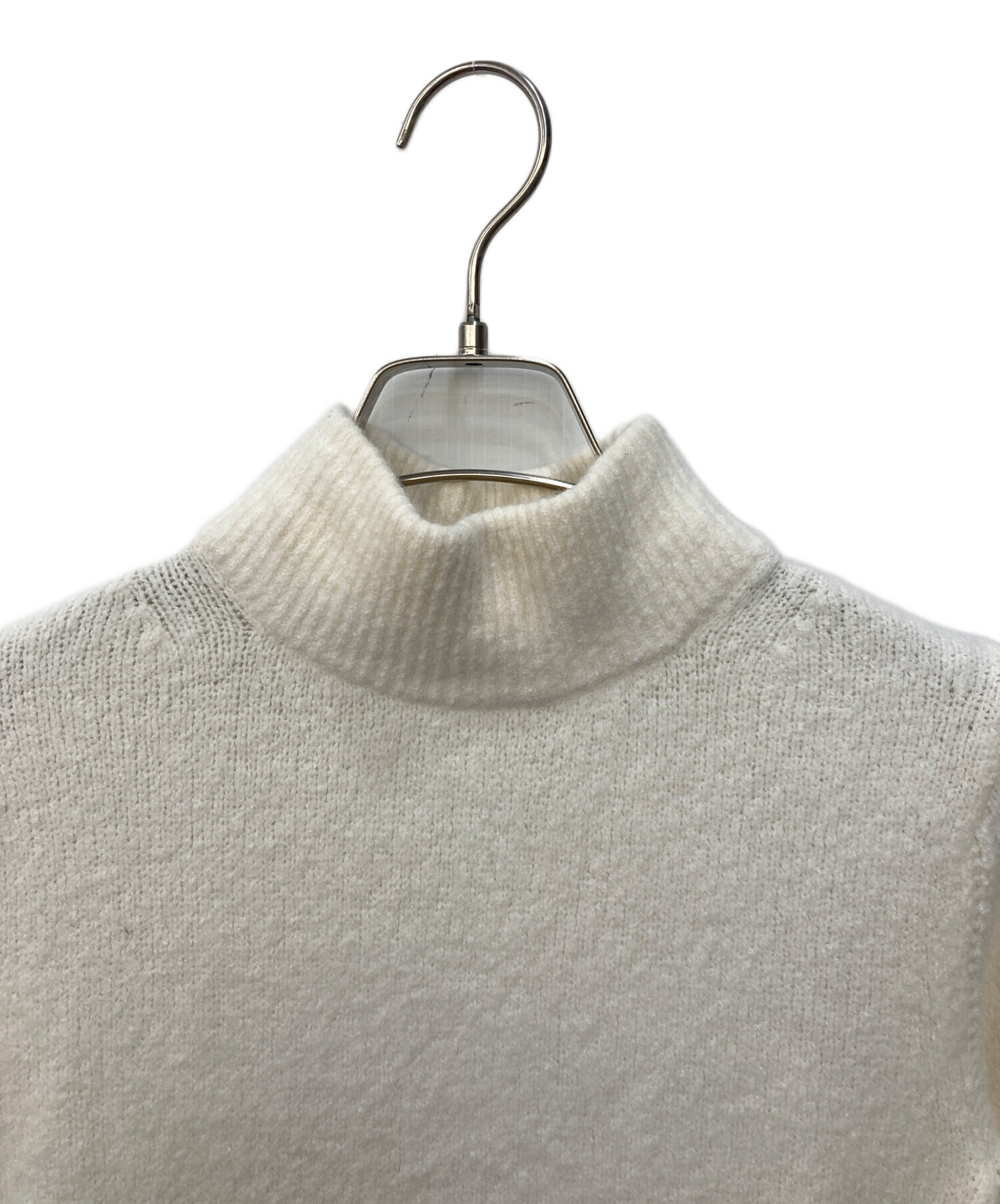 美品 theory luxe セオリーリュクス タートルネック 無地 秋冬 AW 長袖ニット カシミヤ オフホワイト レディース 38 カシミヤ100%【古着】【中古】【送料無料】 中古・古着通販】theory luxe (セオリーリュクス) カシミヤ混ニット