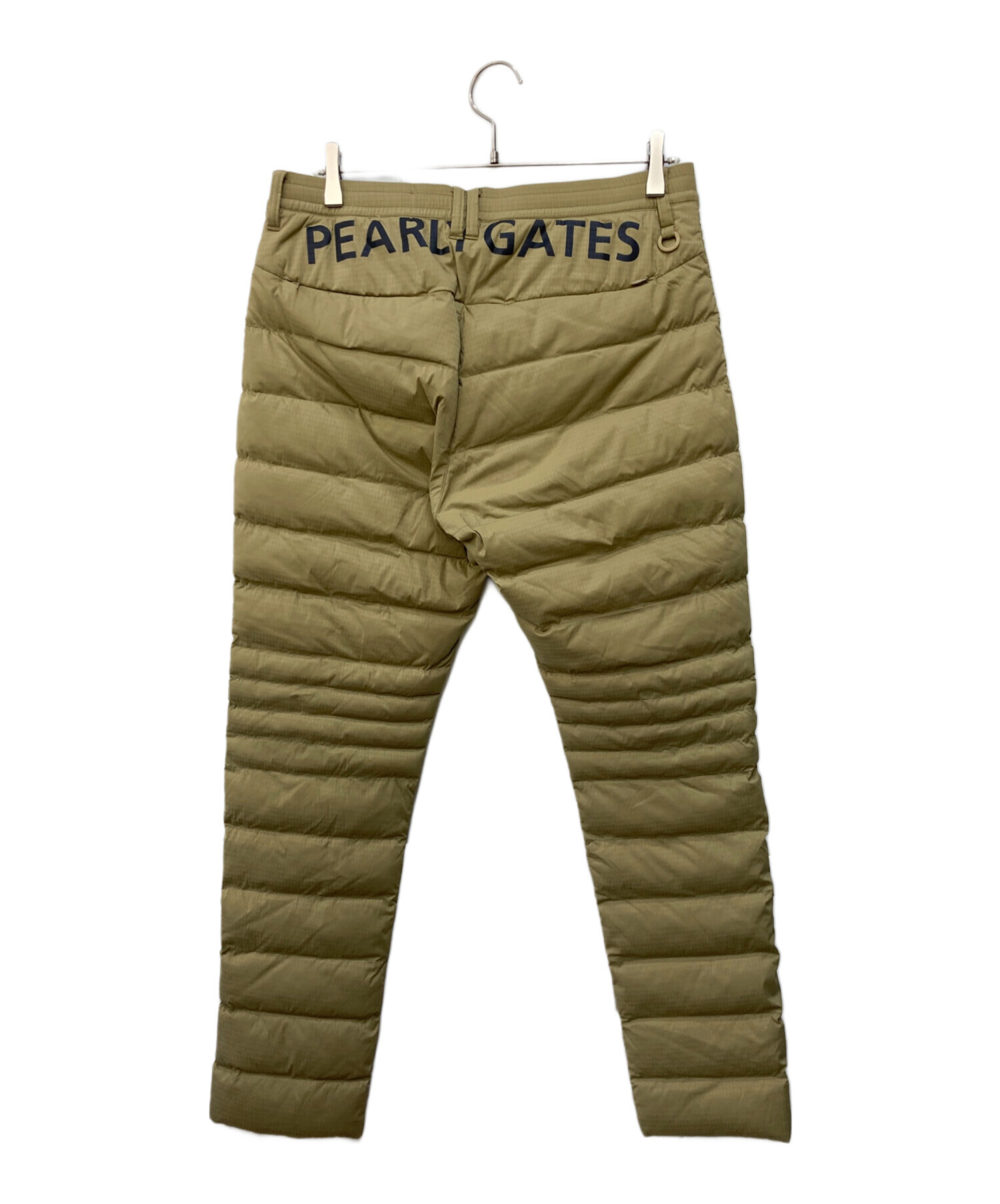 PEARLY GATES 中綿パンツ サイズ4 ベージュ 中古・古着通販】PEARLY GATES (パーリーゲイツ) 中綿パンツ ベージュ