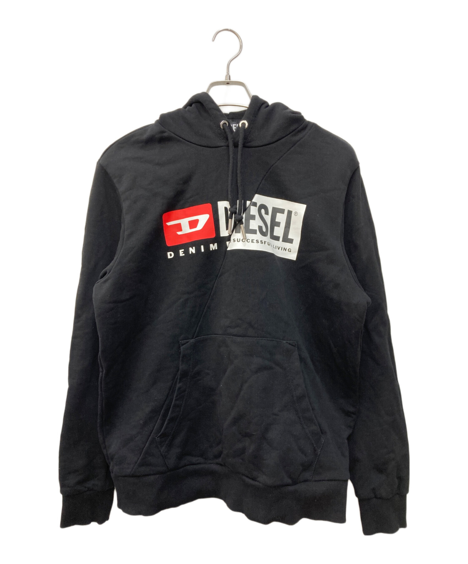 中古・古着通販】DIESEL (ディーゼル) パーカー ブラック サイズ:L