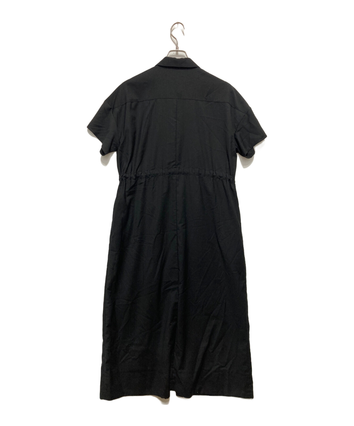 中古・古着通販】SOEJU (ソージュ) ロングシャツワンピース ブラック