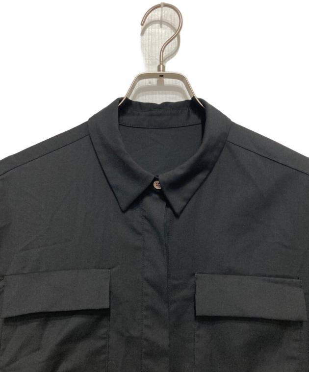 中古・古着通販】SOEJU (ソージュ) ロングシャツワンピース ブラック
