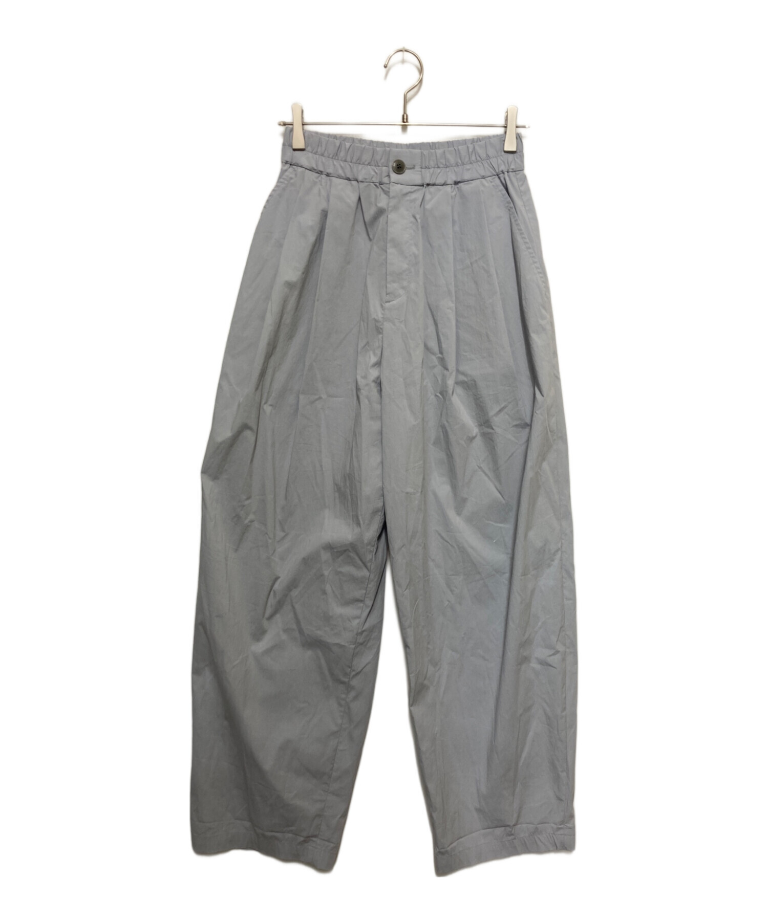 BABYLONE コットンナイロンタックパンツ カーキ 36サイズ 中古・古着通販】BABYLONE (バビロン) コットンナイロンタックパンツ