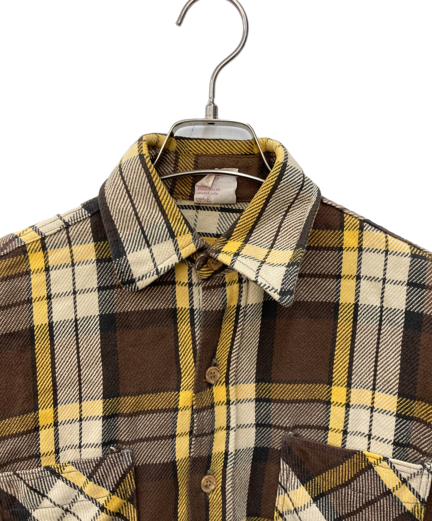 70's BIGMAC ネルシャツ　イエロー 中古・古着通販】big mac (ビッグマック) ネルシャツ イエロー