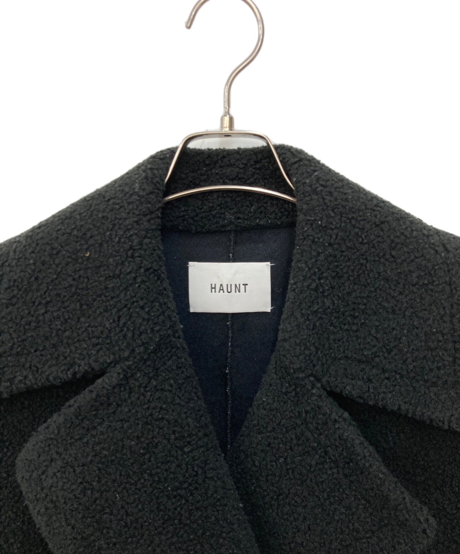 中古・古着通販】haunt (ハウント) ボアショートコート ブラック