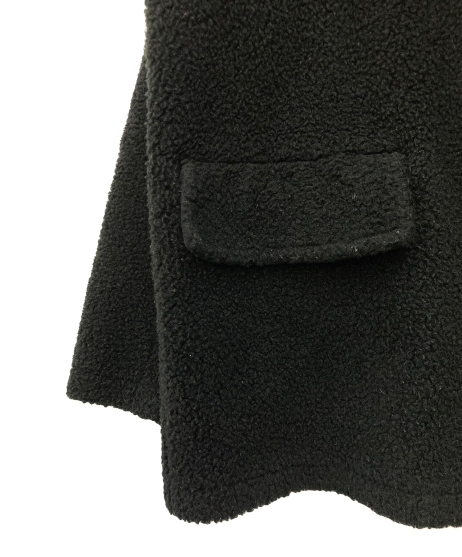 中古・古着通販】haunt (ハウント) ボアショートコート ブラック