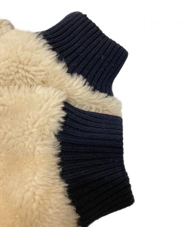 中古・古着通販】COACH (コーチ) リバーシブルムートンコート ネイビー