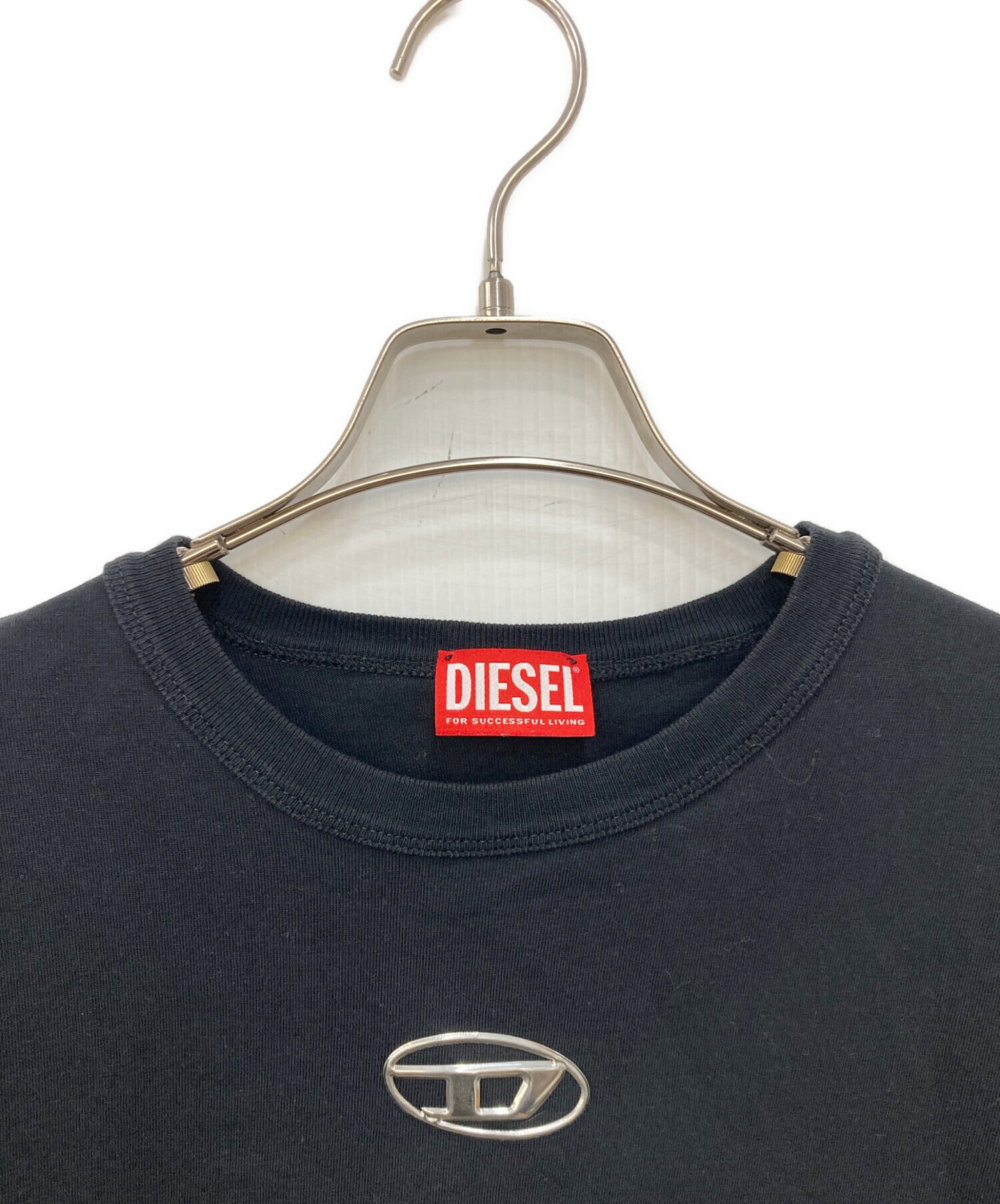 【最終値下げ】【美品】古着 DIESEL ディーゼル メンズTシャツ ブラック 中古・古着通販】DIESEL (ディーゼル) T-ADJUST-OD tシャツ ブラック