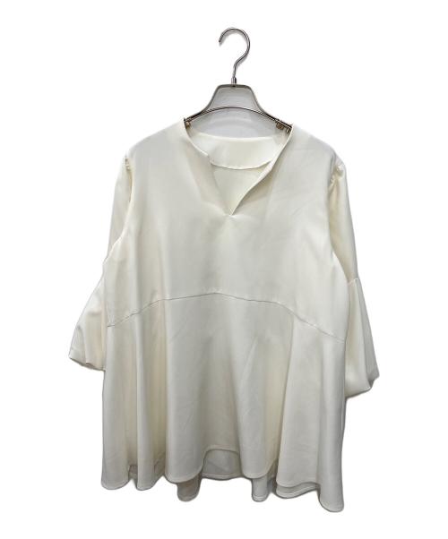 中古・古着通販】CADUNE (カデュネ) キーネックフレアブラウス