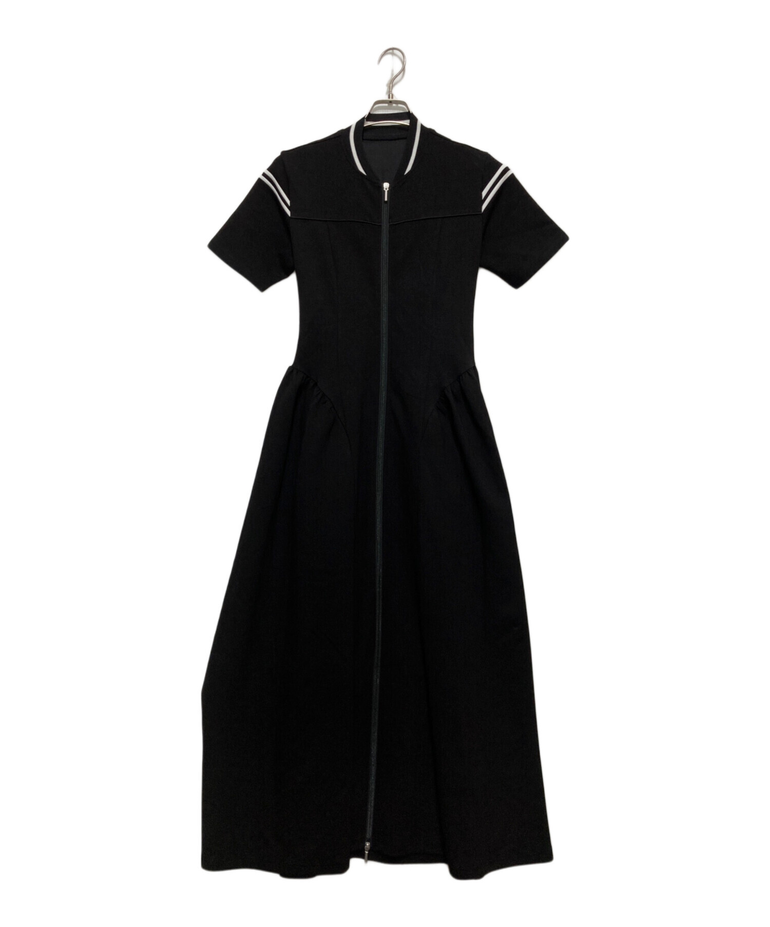 TRUCK JACKET LIKE FLARE DRESS ブラック　Sサイズ 中古・古着通販】AMERI (アメリ) TRUCK JACKET LIKE FLARE DRESS