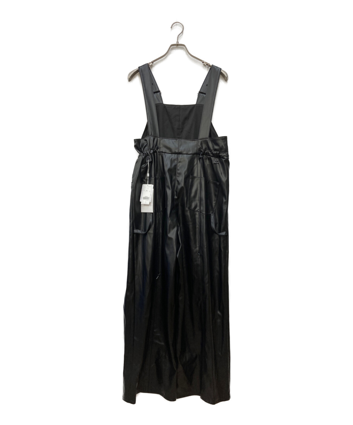 未使用品タグ付きアメリAmeri VINTAGEモノクロ幾何学模様 ワイドパンツ 中古・古着通販】AMERI (アメリ) ライクワーカーズシンセティック