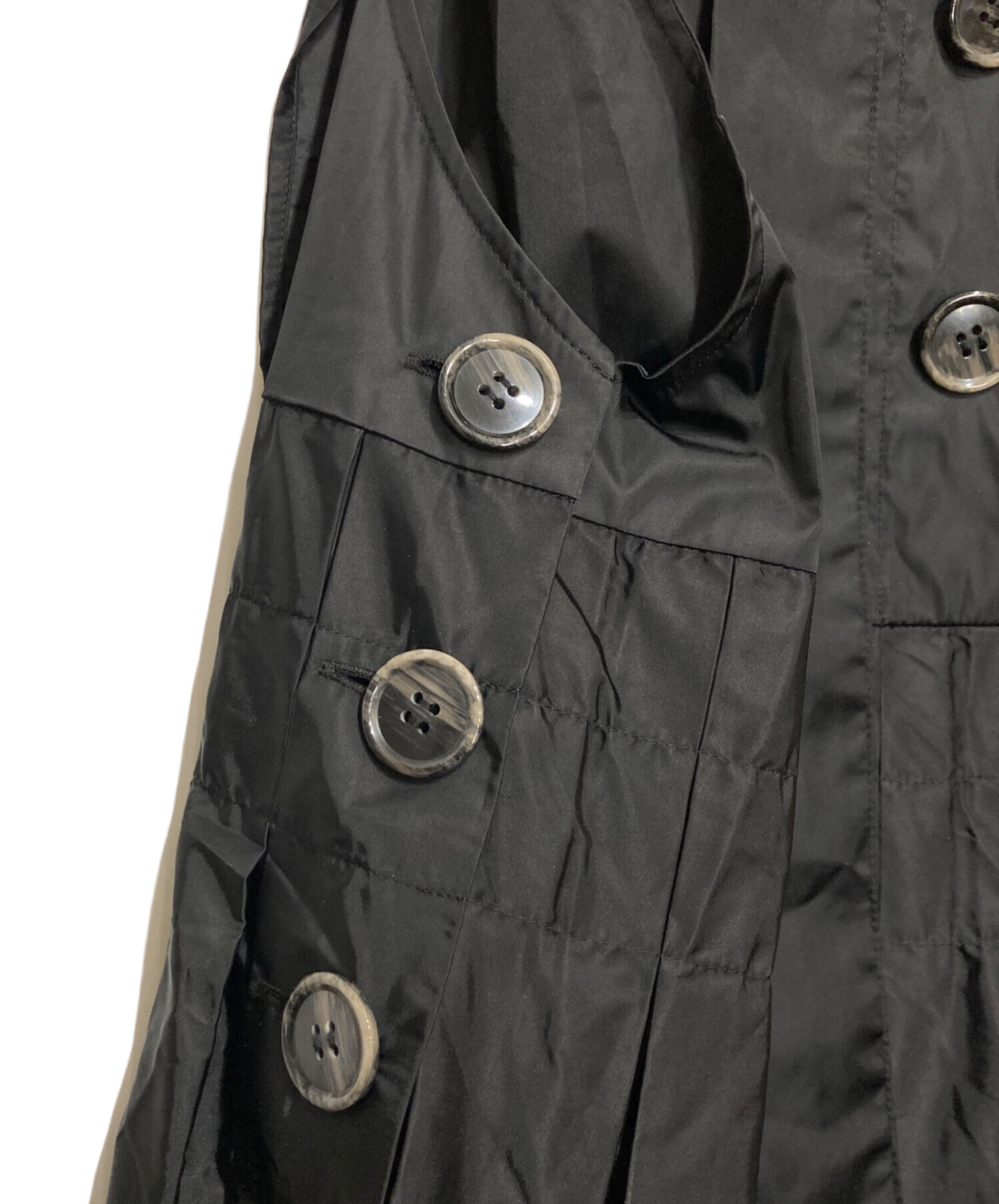 中古・古着通販】ENFOLD (エンフォルド) PLEATS JUMPER-SKIRT ブラック