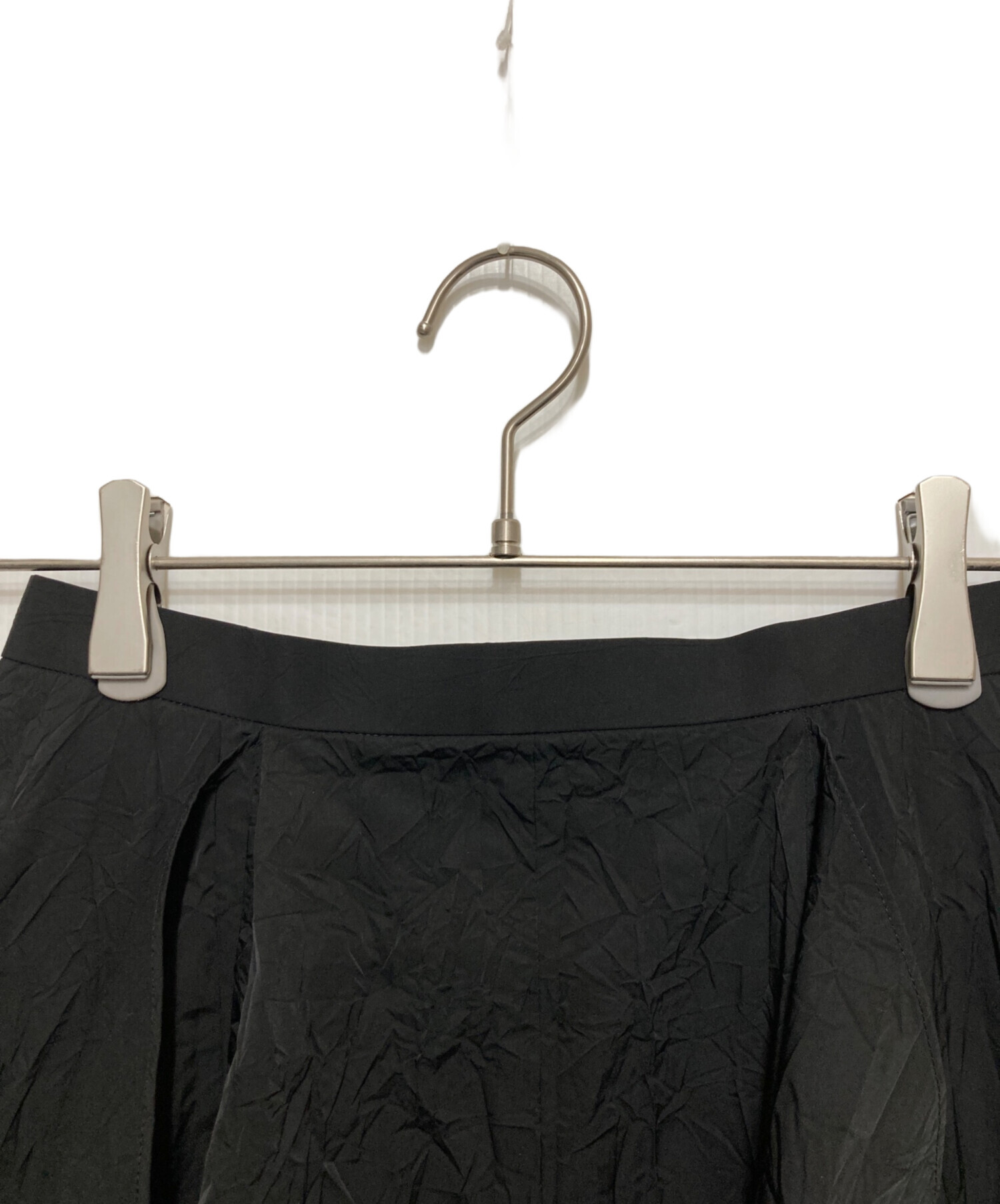 中古・古着通販】ENFOLD (エンフォルド) CURVE-PARTS SKIRT ブラック
