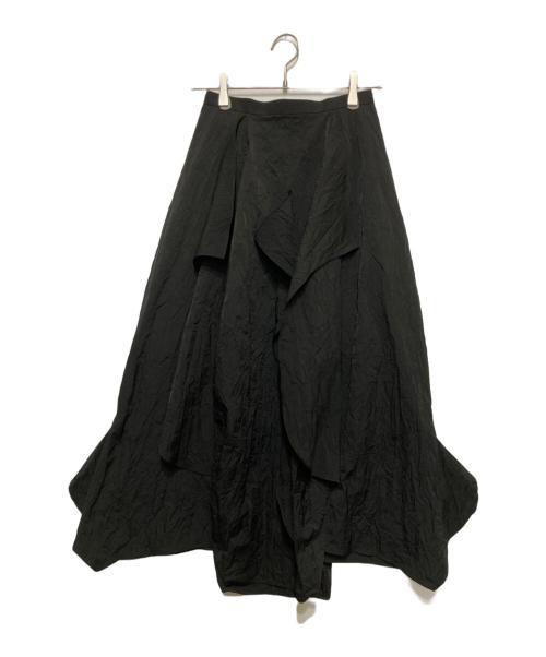 中古・古着通販】ENFOLD (エンフォルド) CURVE-PARTS SKIRT ブラック