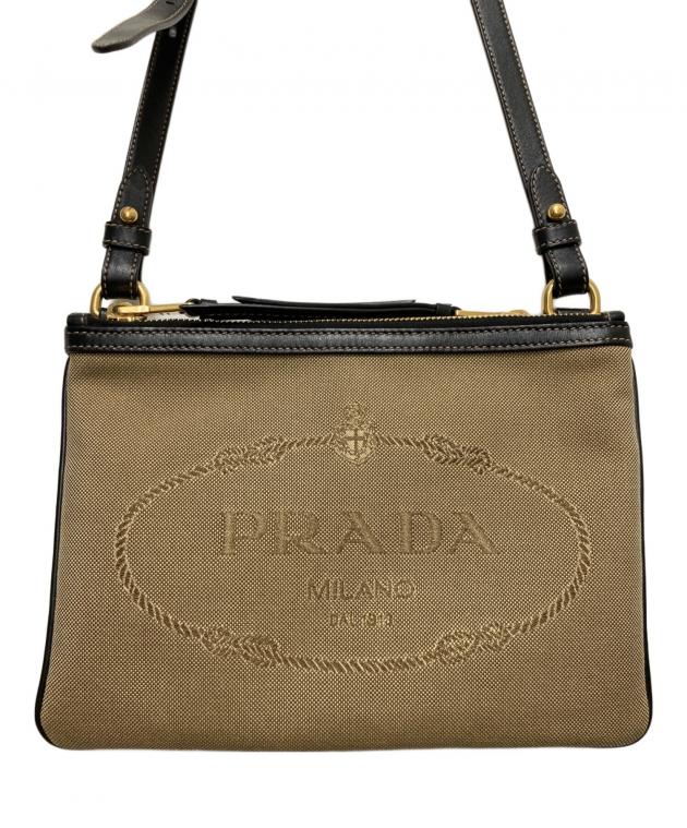 中古・古着通販】PRADA (プラダ) ショルダーバッグ ベージュ｜ブランド