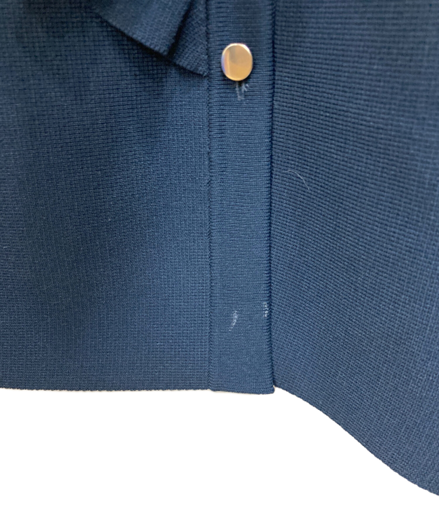 【美品】ユナイテッドアローズ ミニフリル ニットベスト　ネイビー 極美品 ユナイテッドアローズ P ミニフリル ニットベスト ネイビー