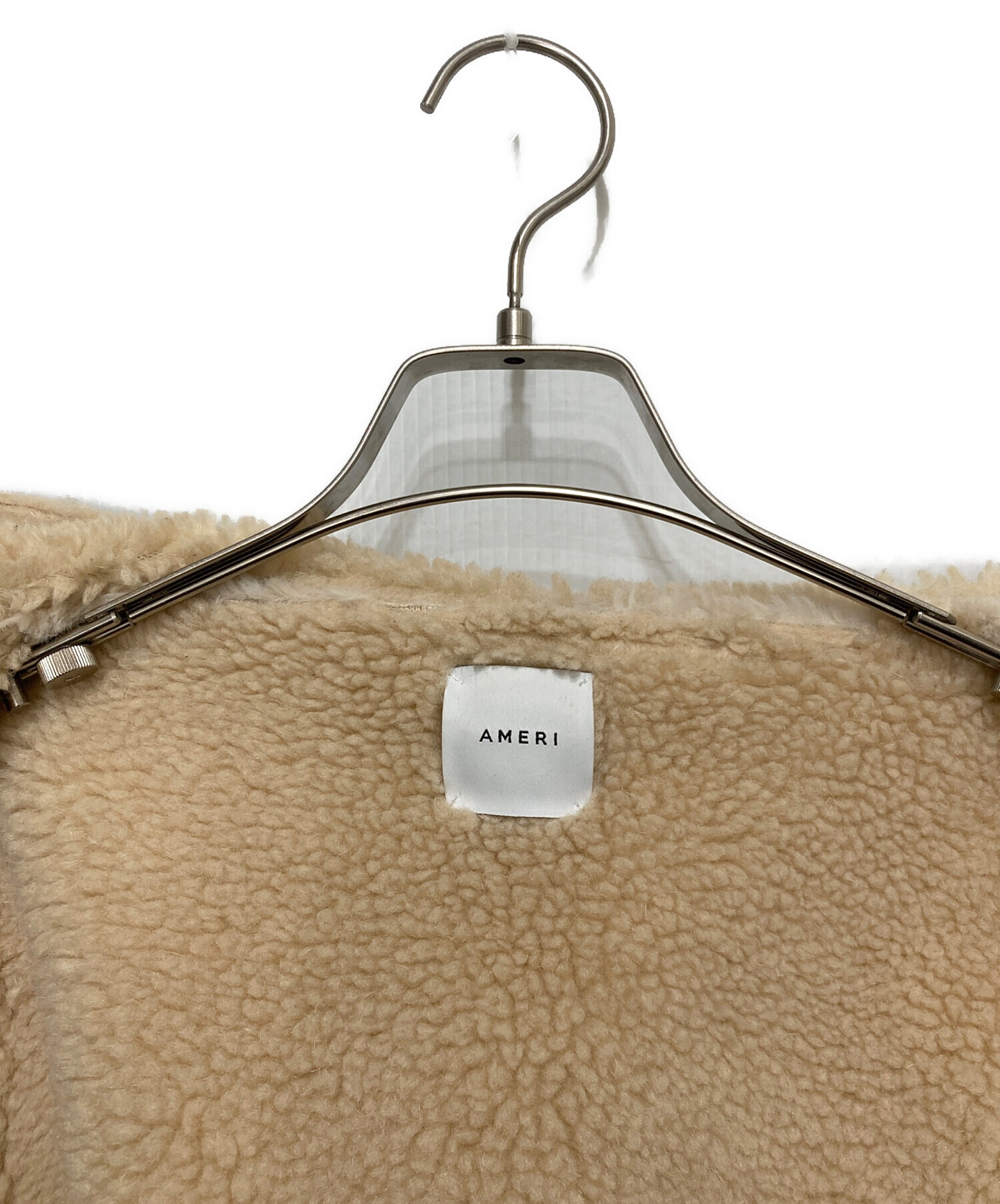 中古・古着通販】AMERI (アメリ) FUR DOCKING MOUTON COAT アイボリー 