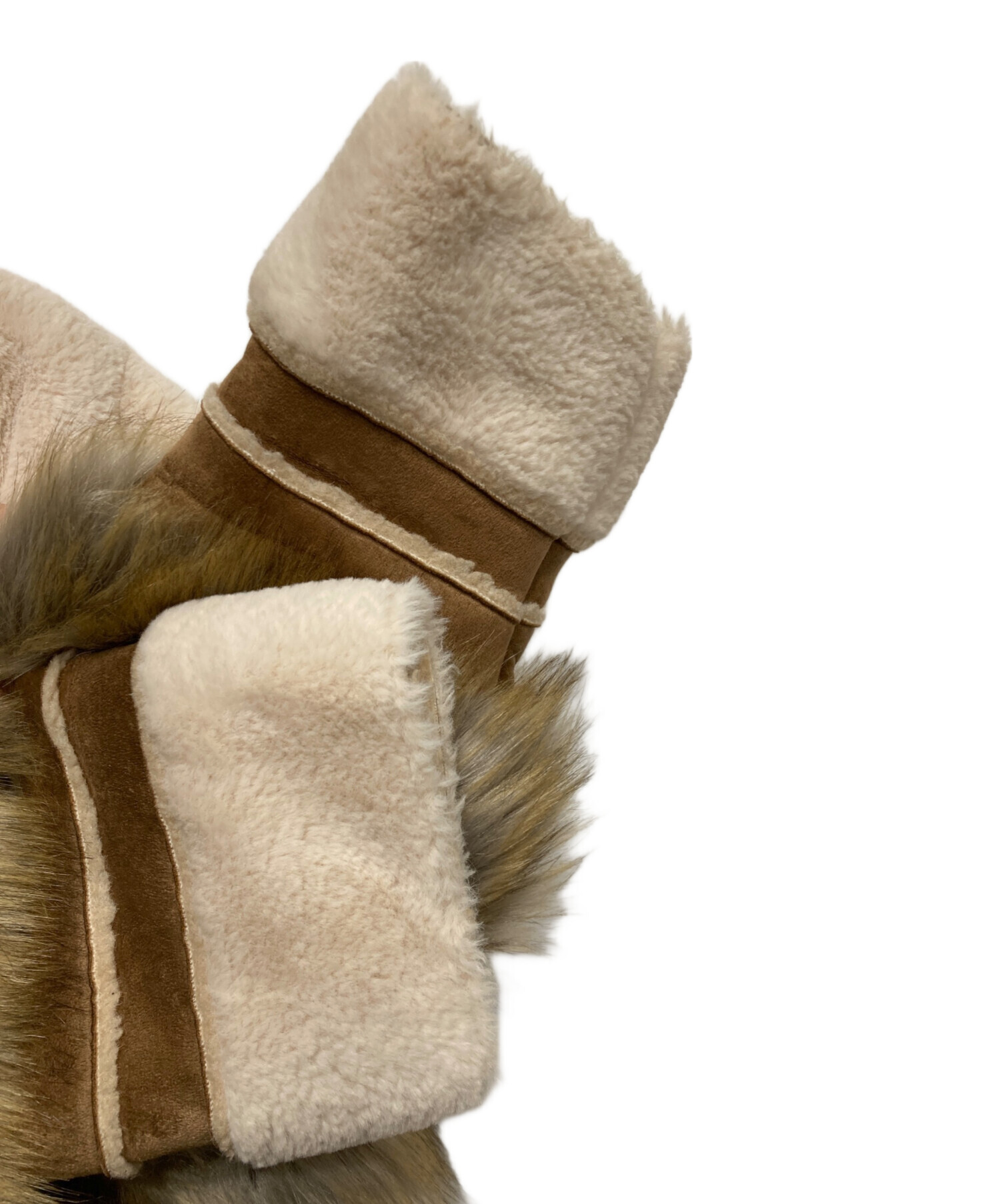 中古・古着通販】AMERI (アメリ) FUR DOCKING MOUTON COAT アイボリー 