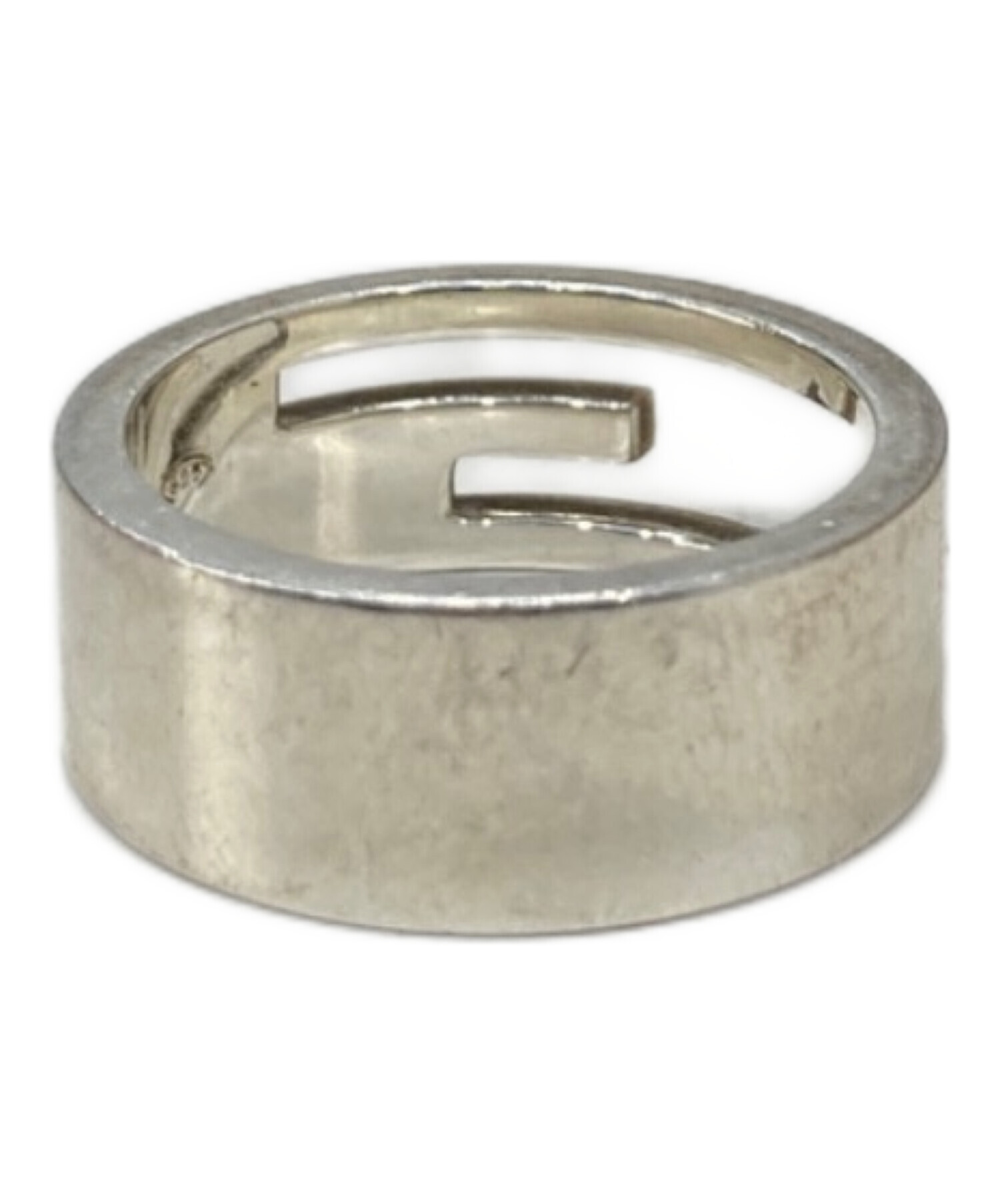 【希少】GUCCI グッチ ヴィンテージ　リング　14号 中古・古着通販】GUCCI (グッチ) ブランデッドGリング シルバー サイズ