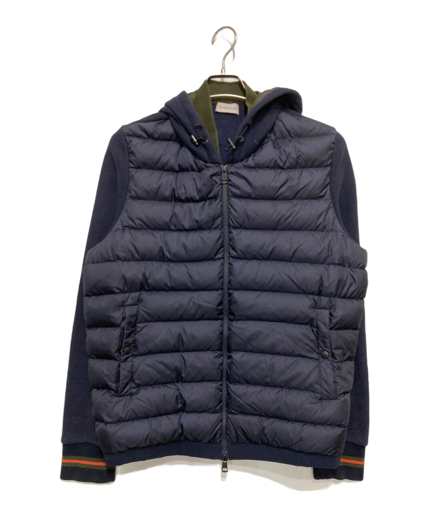 Moncler（モンクレール）スウェット切替ダウンジャケット/パーカー モンクレールスウェット切替ダウンジャケット | ヤマダウェブコム
