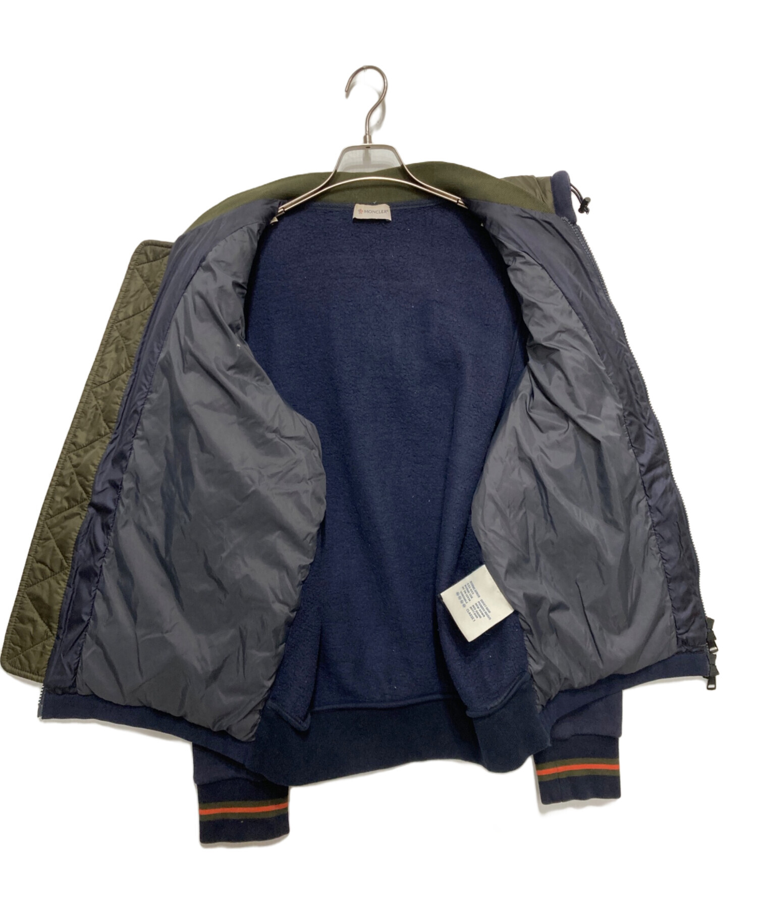 中古・古着通販】MONCLER (モンクレール) スウェット切替ダウン 
