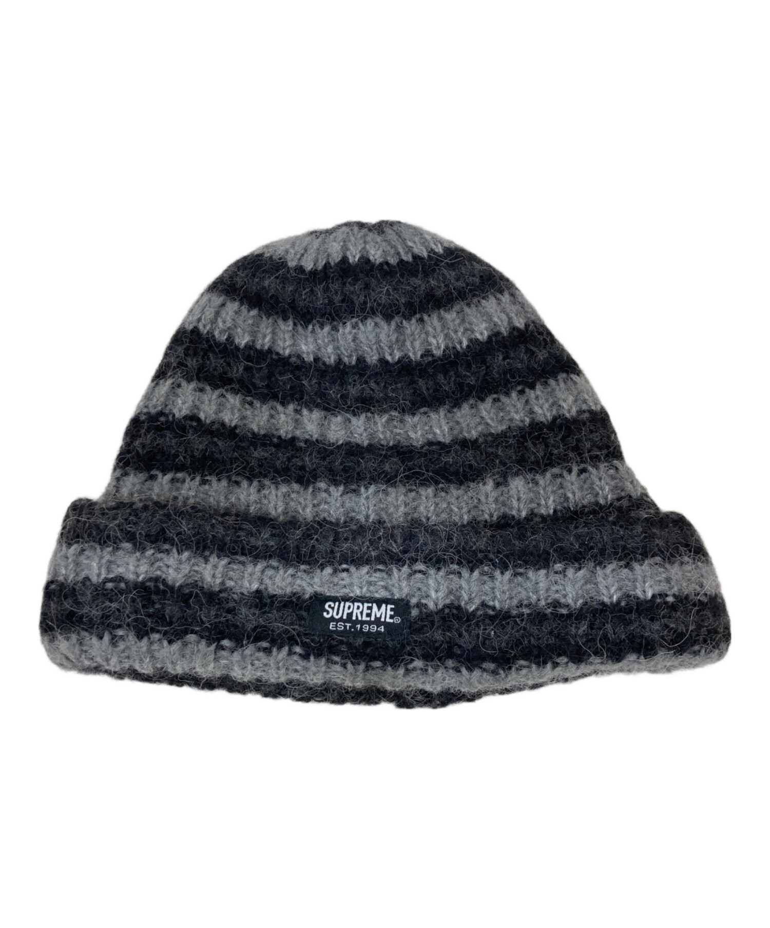 中古・古着通販】Supreme (シュプリーム) Loose stripe Beanie グレー