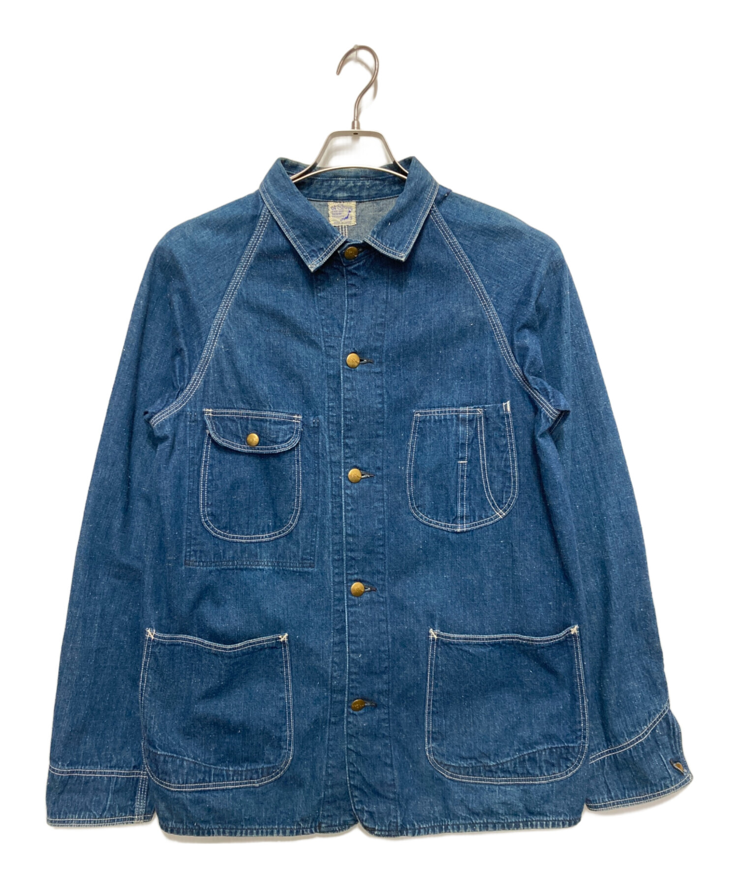 ジャケット・アウター orslow 1950 denim coverall indigo size:3 中古・古着通販】orSlow (オアスロウ) 1950 COVER ALL デニム