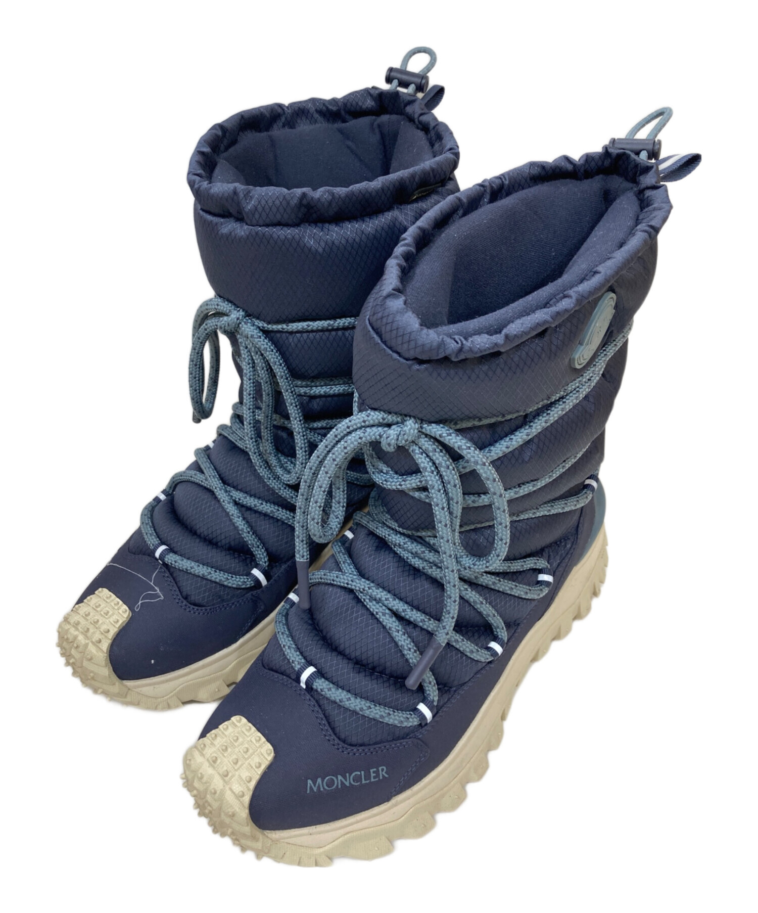 未使用 　MONCLER モンクレール　ドライビングシューズ　ネイビー　41 中古・古着通販】MONCLER (モンクレール) TRAILGRIP APRES HIGH GTX