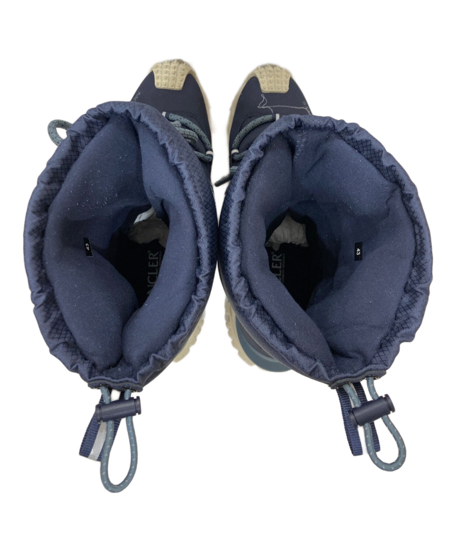 未使用 　MONCLER モンクレール　ドライビングシューズ　ネイビー　41 中古・古着通販】MONCLER (モンクレール) TRAILGRIP APRES HIGH GTX